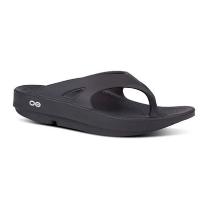 Black sandal on a white background