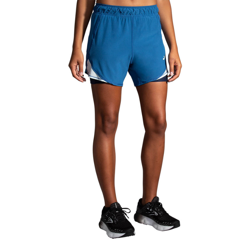 BROOKS SHORT CHASER 5INCH 2IN1 WN