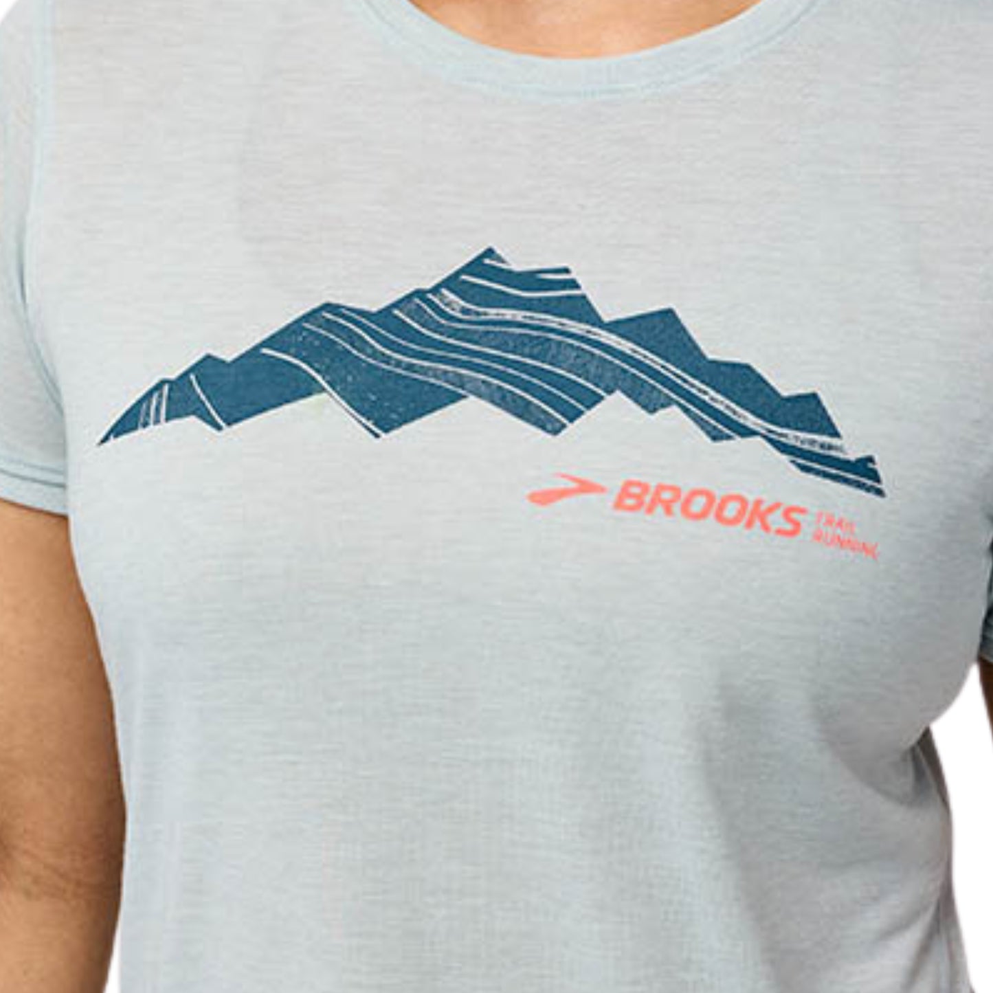 BROOKS SHIRT TEE DISTANCE 3.0 WN BIT OF BLUE/OUT OF RANGE (AW25)