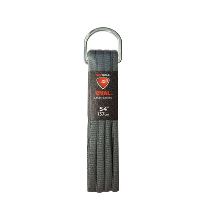SOFSOLE SHOE LACE ATHLETIC OVAL 137CM GREY