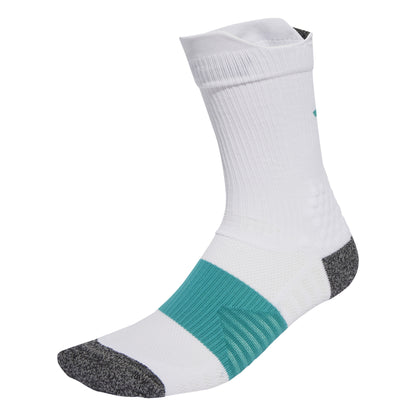 ADIDAS SOCK RUN X BOOST CUSHIONED WHITE/PURE TEAL (AW25)