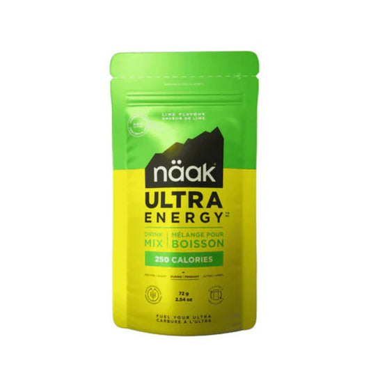 Naak Ultra Energy drink mix package on a white background