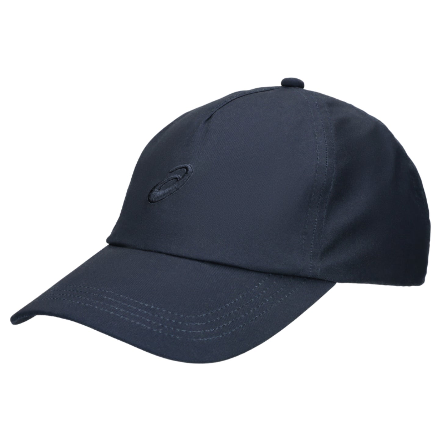 Navy blue cap with a logo on a white background