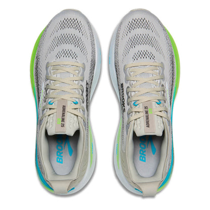 BROOKS SHOE ADRENALINE GTS 25 MN OYSTER/GREEN GECKO/BLUE (SS26)