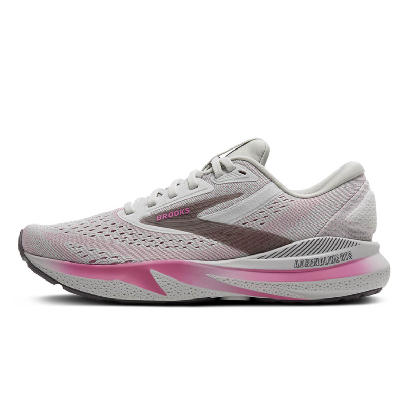 BROOKS SHOE ADRENALINE GTS 24 WN OYSTER/EXCALIBUR/PINK (AW25)