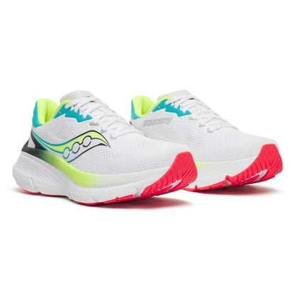 SAUCONY SHOE GUIDE 19 MN WHITE/CITRON (AW26)