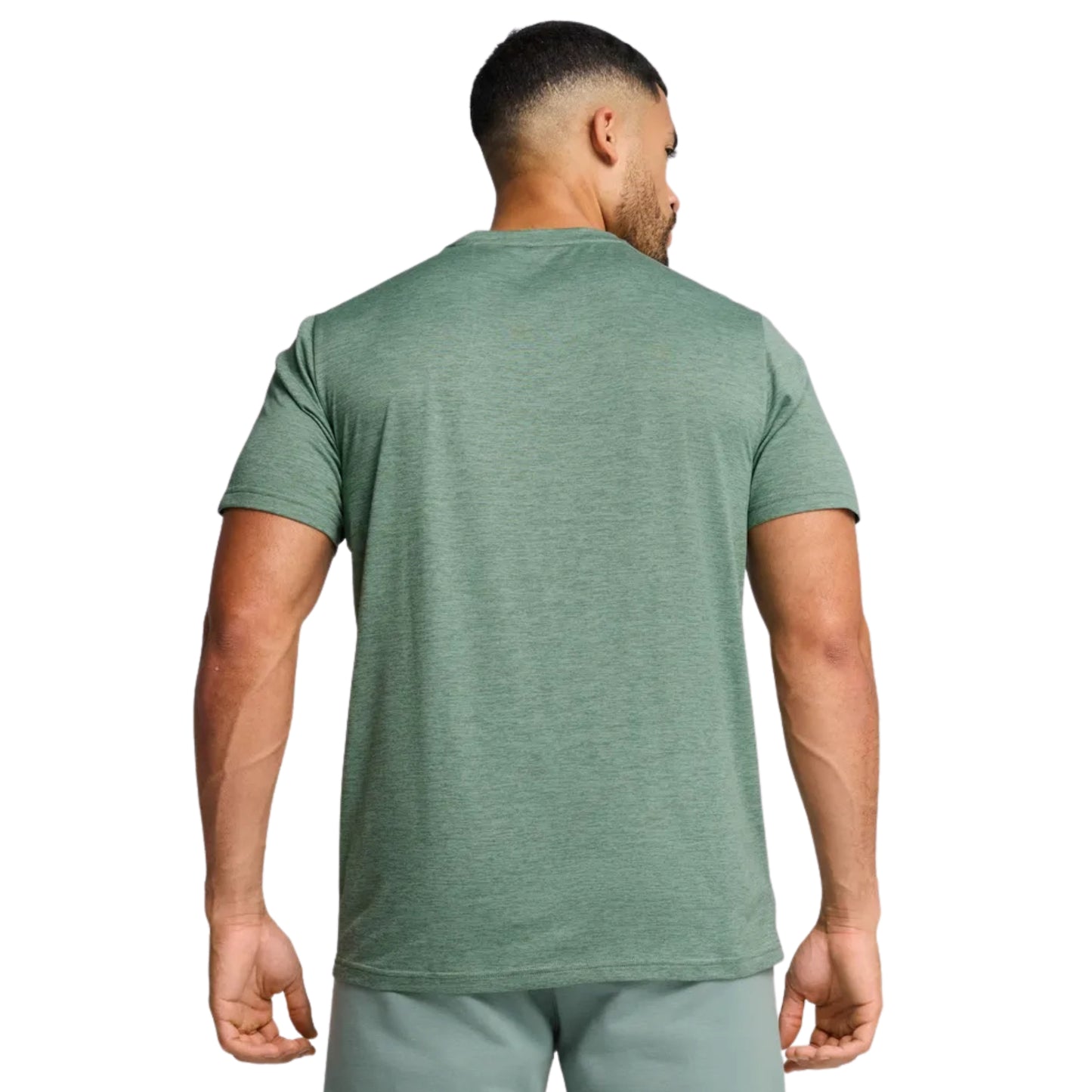 Man wearing a green shirt 