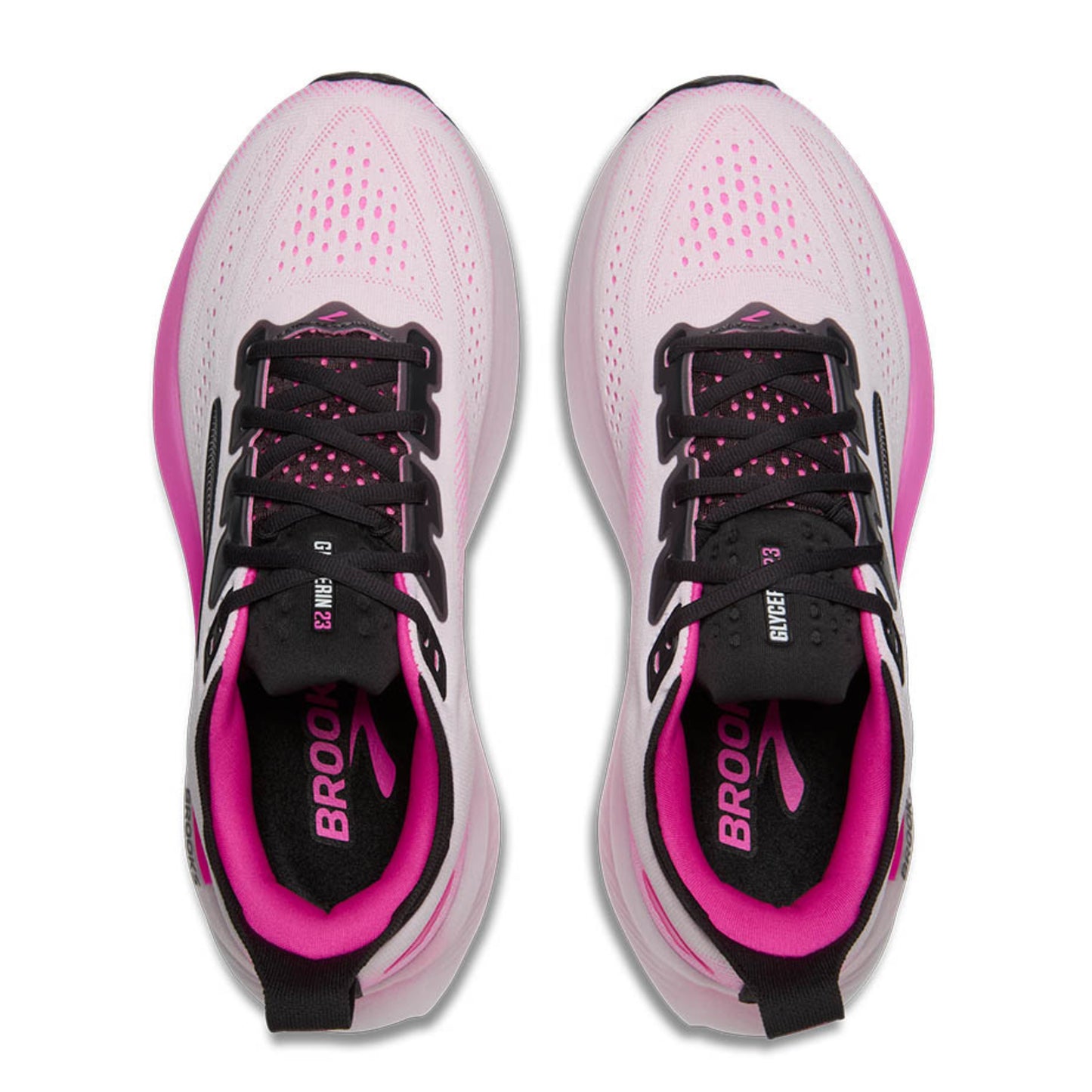 BROOKS SHOE GLYCERIN 23 WN WHITE/PHANTOM/CYBER PINK (SS26)