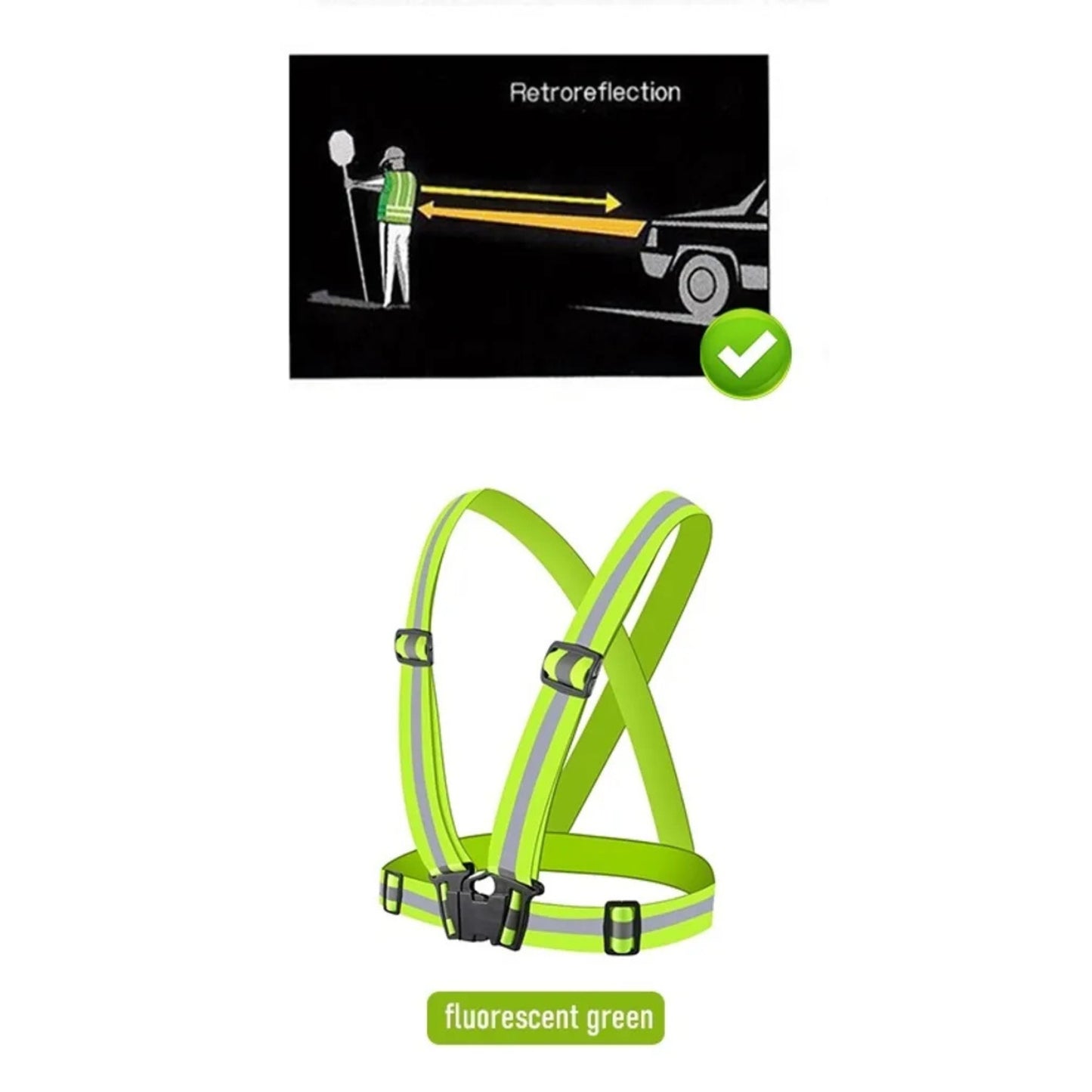 REFLECTIVE BELT FLUORESCENT GREEN