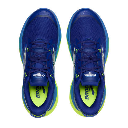 BROOKS SHOE CASCADIA 19 MN SURF THE WEB/NIGHTLIFE/WHITE  (AW25)