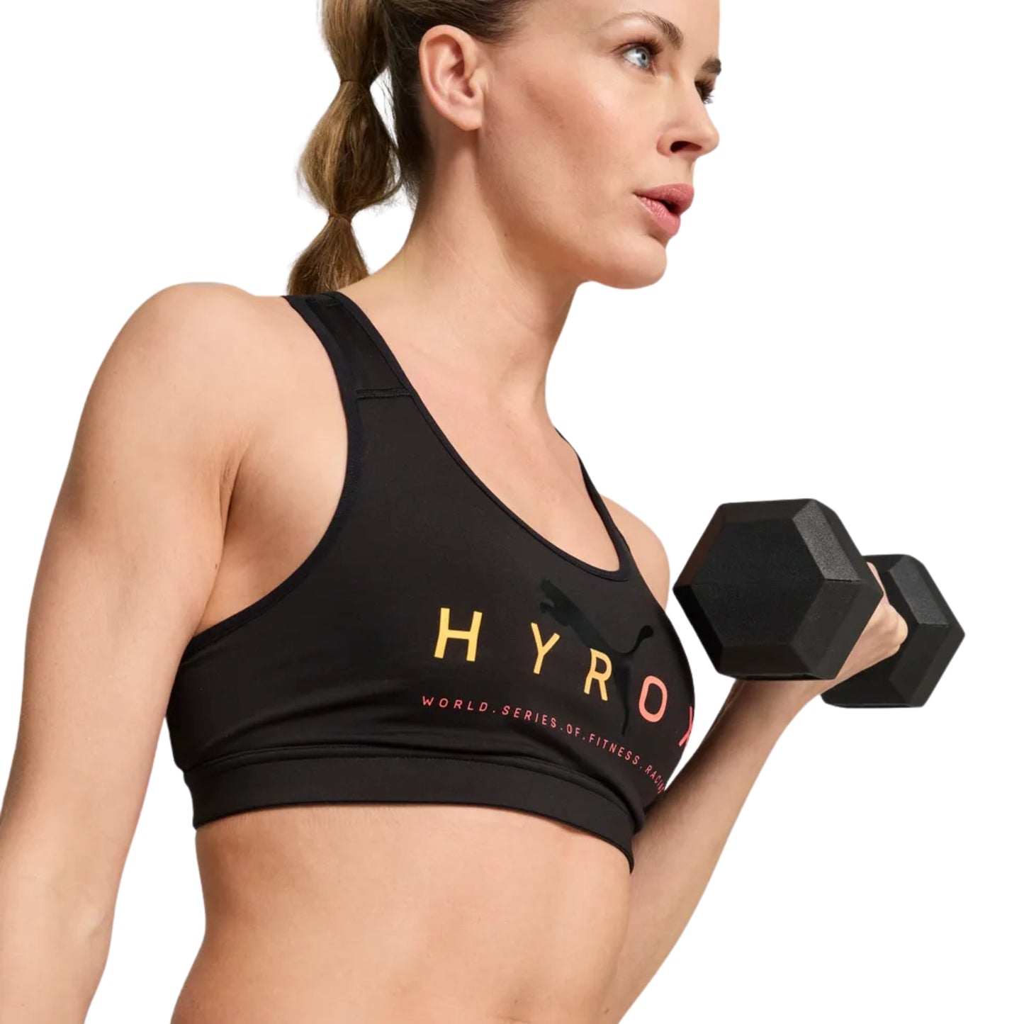 PUMA BRA RUN HYROX 4KEEPS BLACK (SS25)