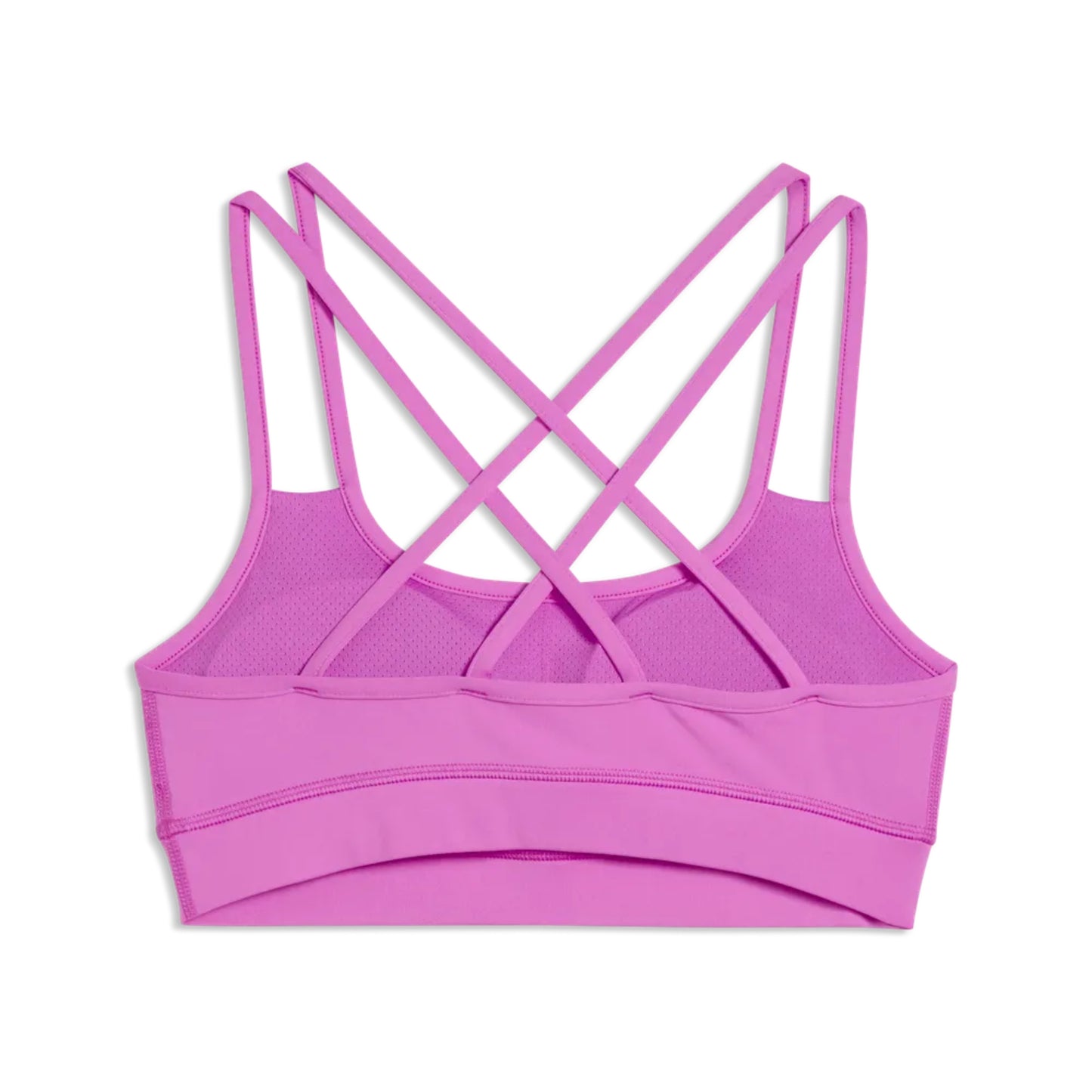 Puma Hyrox Bra in colour electric orchid on a white background