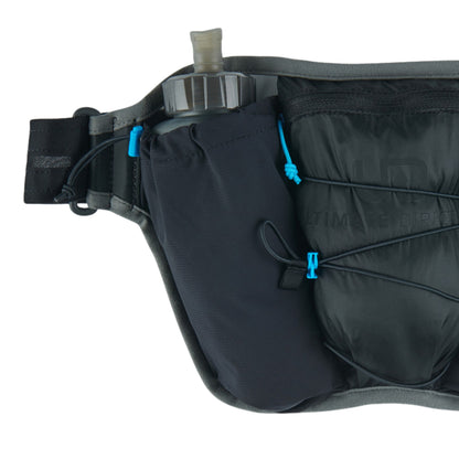 ULTIMATE DIRECTION ULTRA BELT ONYX with water bottle holder on a white background