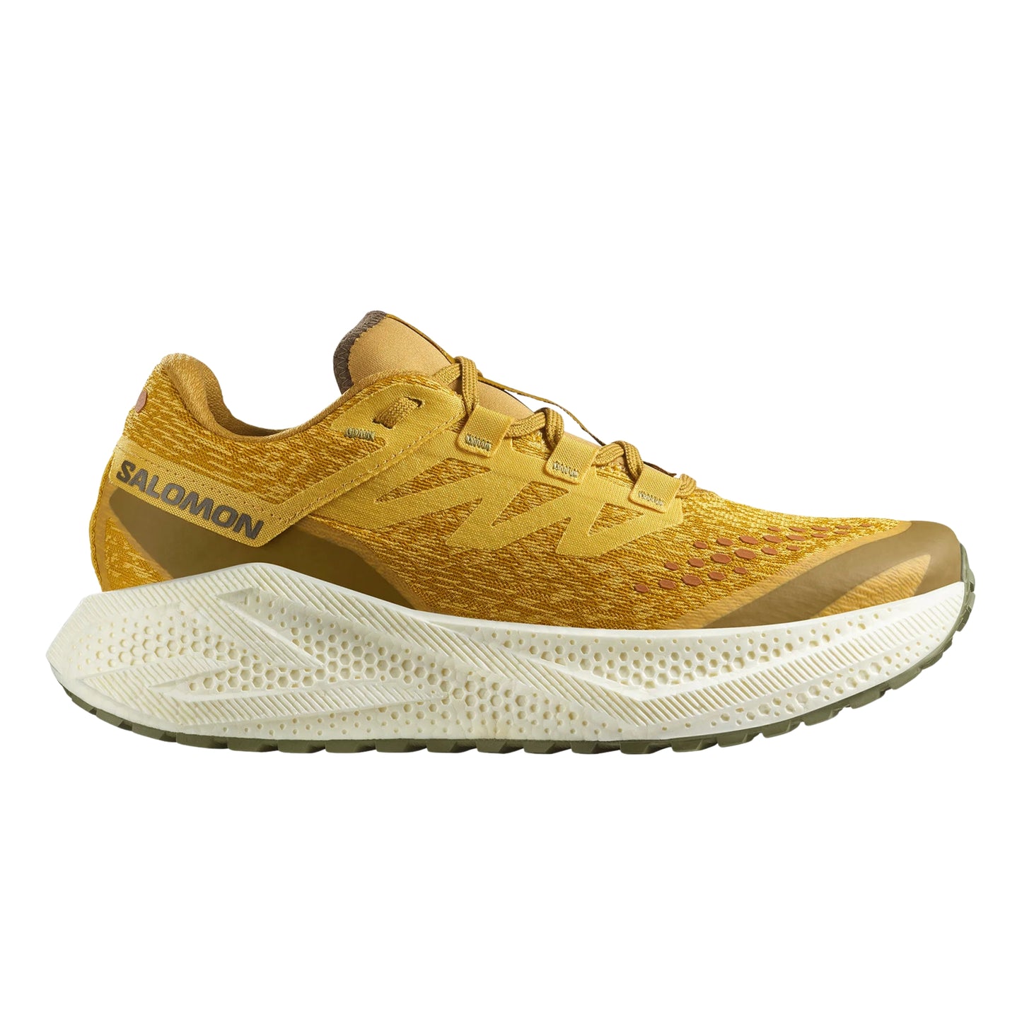 SALOMON SHOE AERO GLIDE 3 GRAVEL MN MUSTARD/VANILLA/GREEN (AW25)
