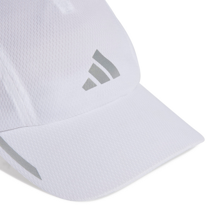 ADIDAS CAP RUNNING AEROREADY FOUR-PANEL MESH WHITE/SILVER (AW25)