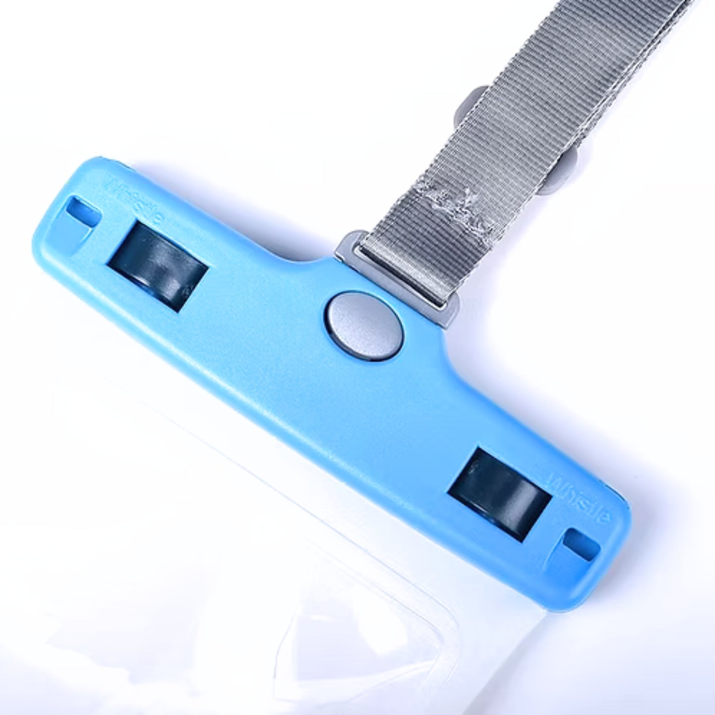 White phone pouch with screen protector on a white background