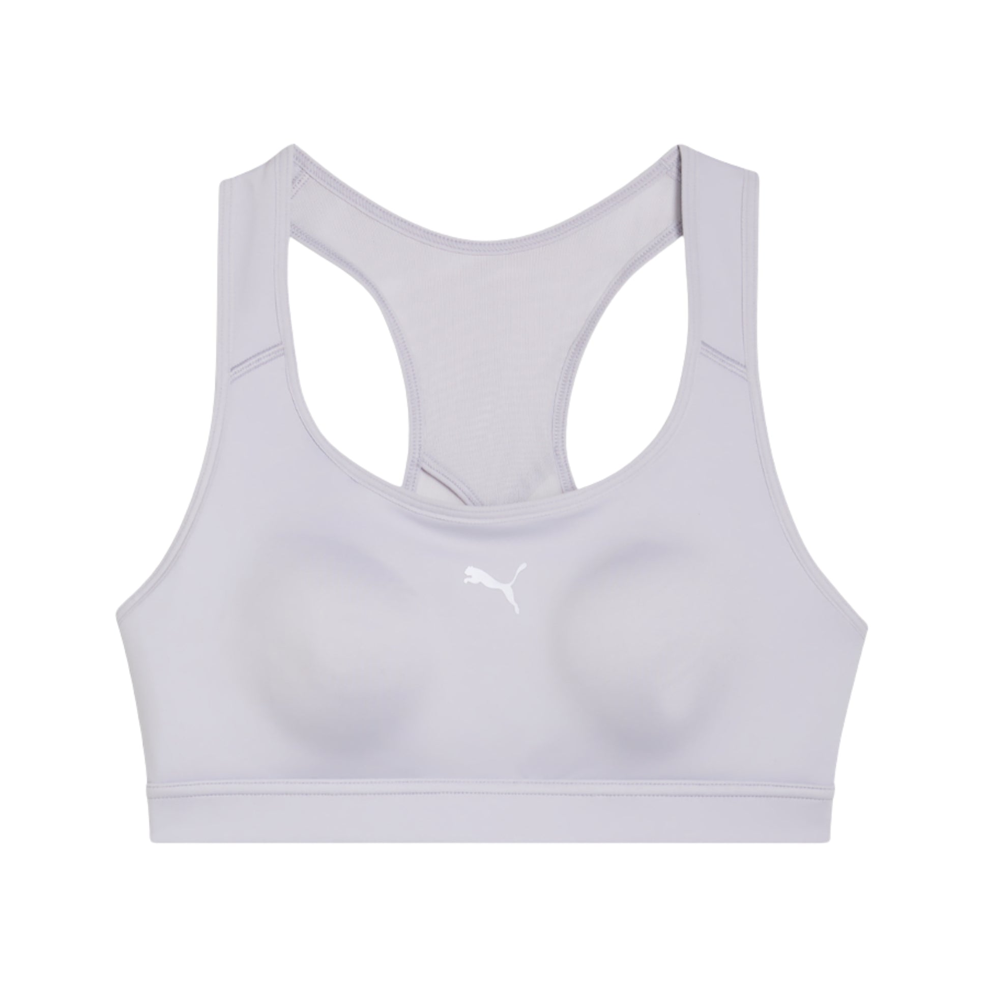 White Puma sports bra on a white background
