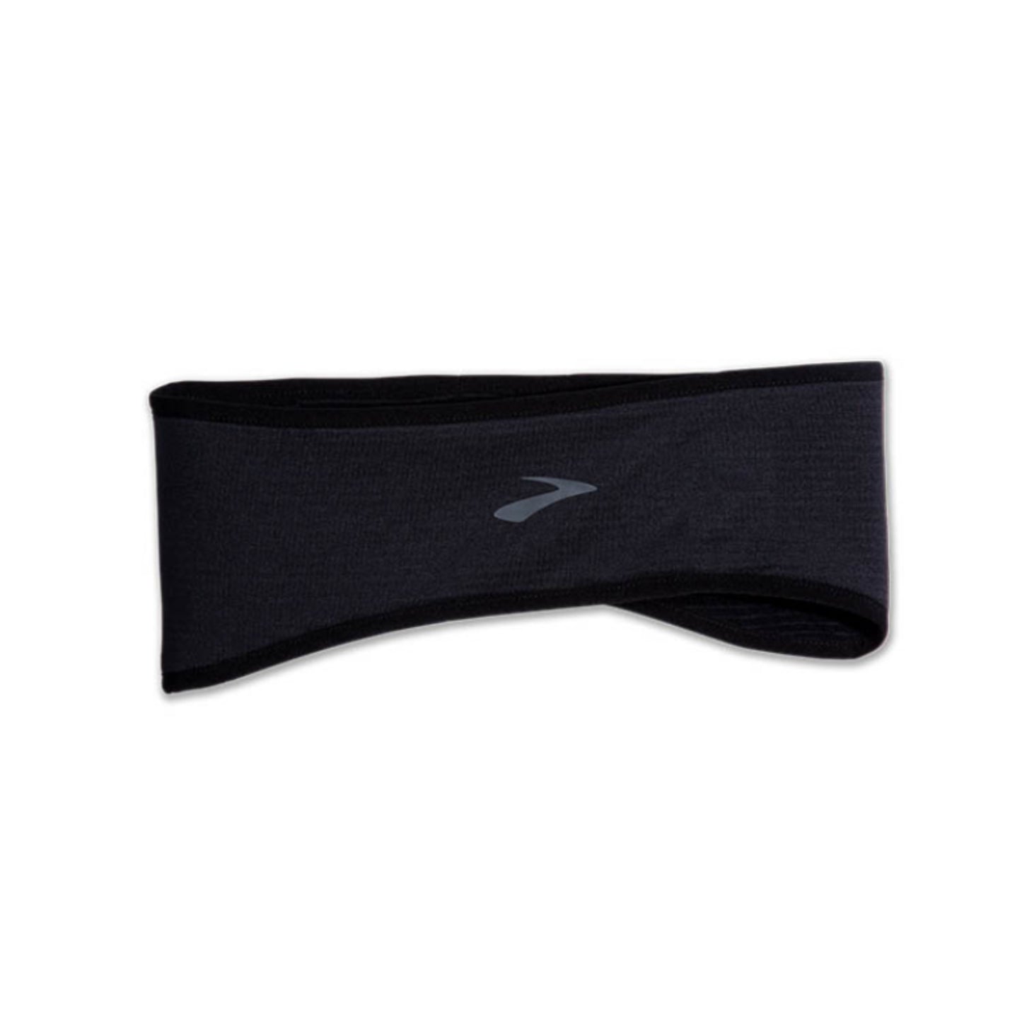Black Brooks headband on a white background