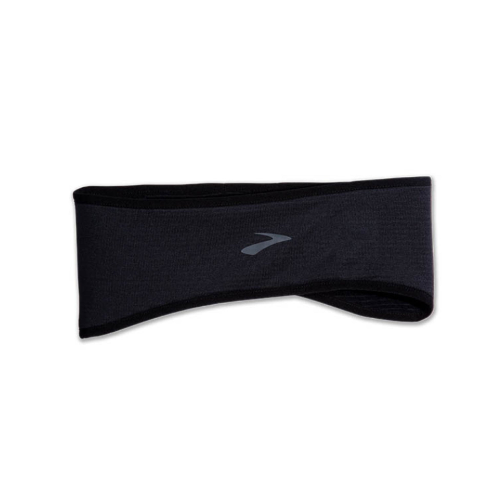Black Brooks headband on a white background