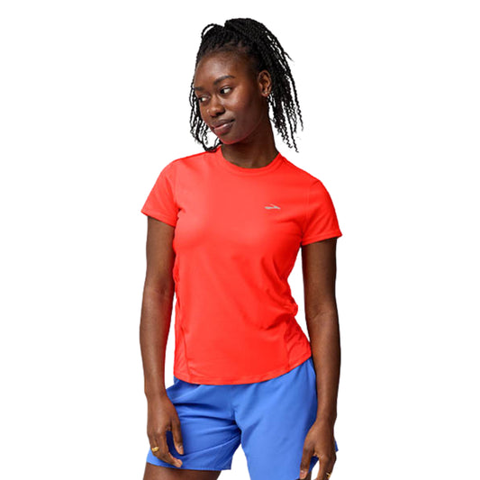 BROOKS SHIRT TEE SPRINT FREE 3.0 WN NEO CAYENNE (AW25)