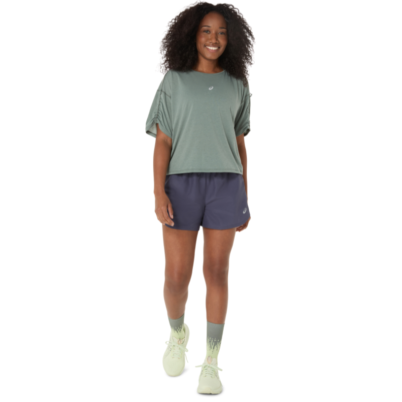 ASICS SHORT NAGINO RUN ADJUSTABLE 4 INCH WN INDIGO FOG (AW25)