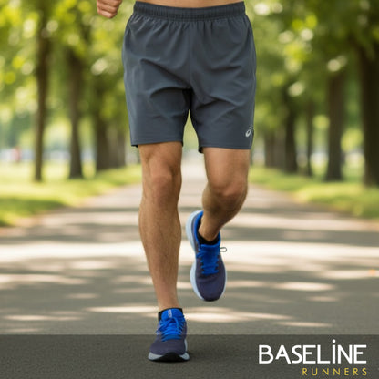 Person running on a path with 'Baseline Runners' branding.