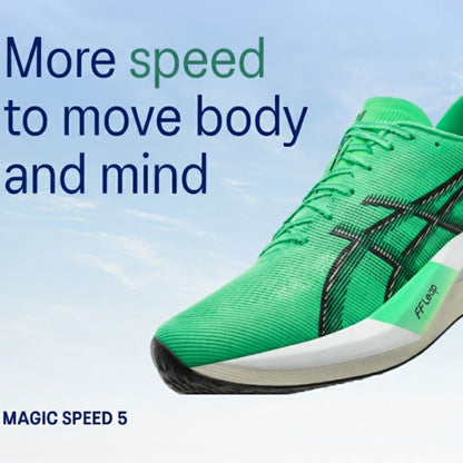 ASICS SHOE MAGIC SPEED 5 UNISEX VITAL GREEN/CARRIER GREY (SS26)