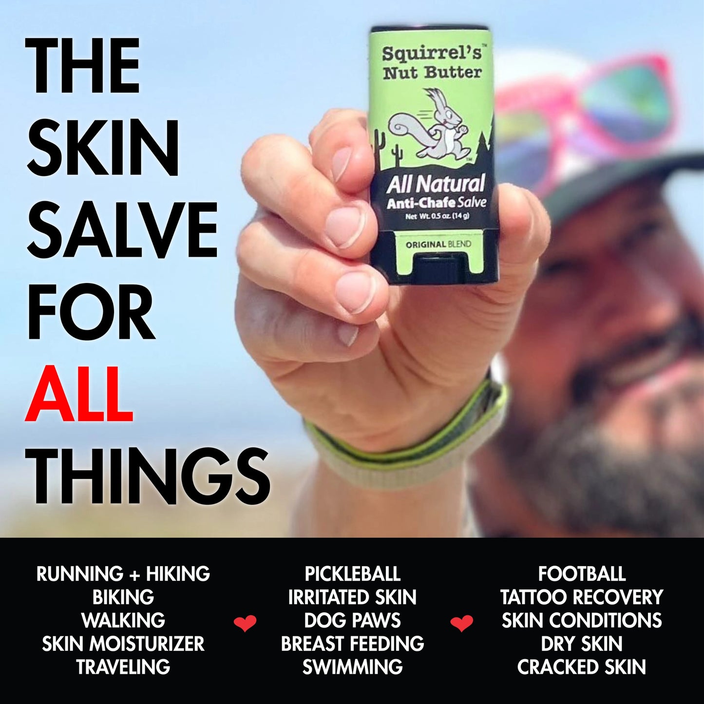 SQUIRREL'S NUT BUTTER ANTI-CHAFE STICK 48ML