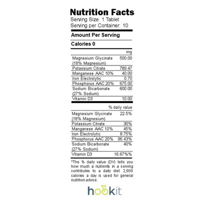 HOOKIT HYDRATE ELECTROLYTE EFFERVESCENT (10)