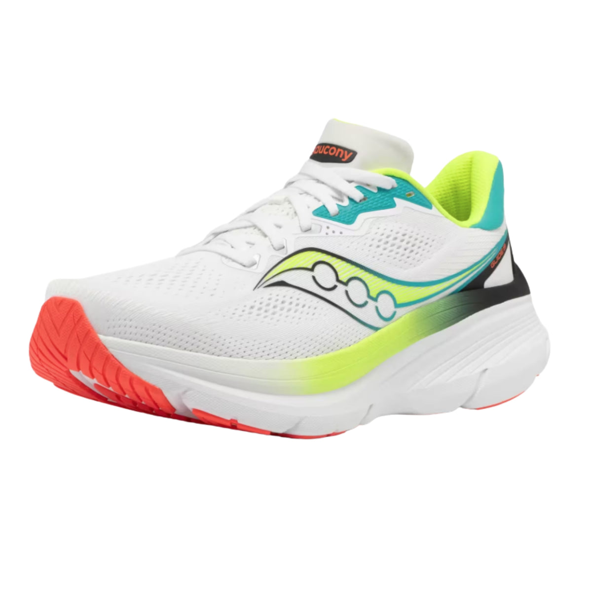 SAUCONY SHOE GUIDE 19 MN WHITE/CITRON (AW26)