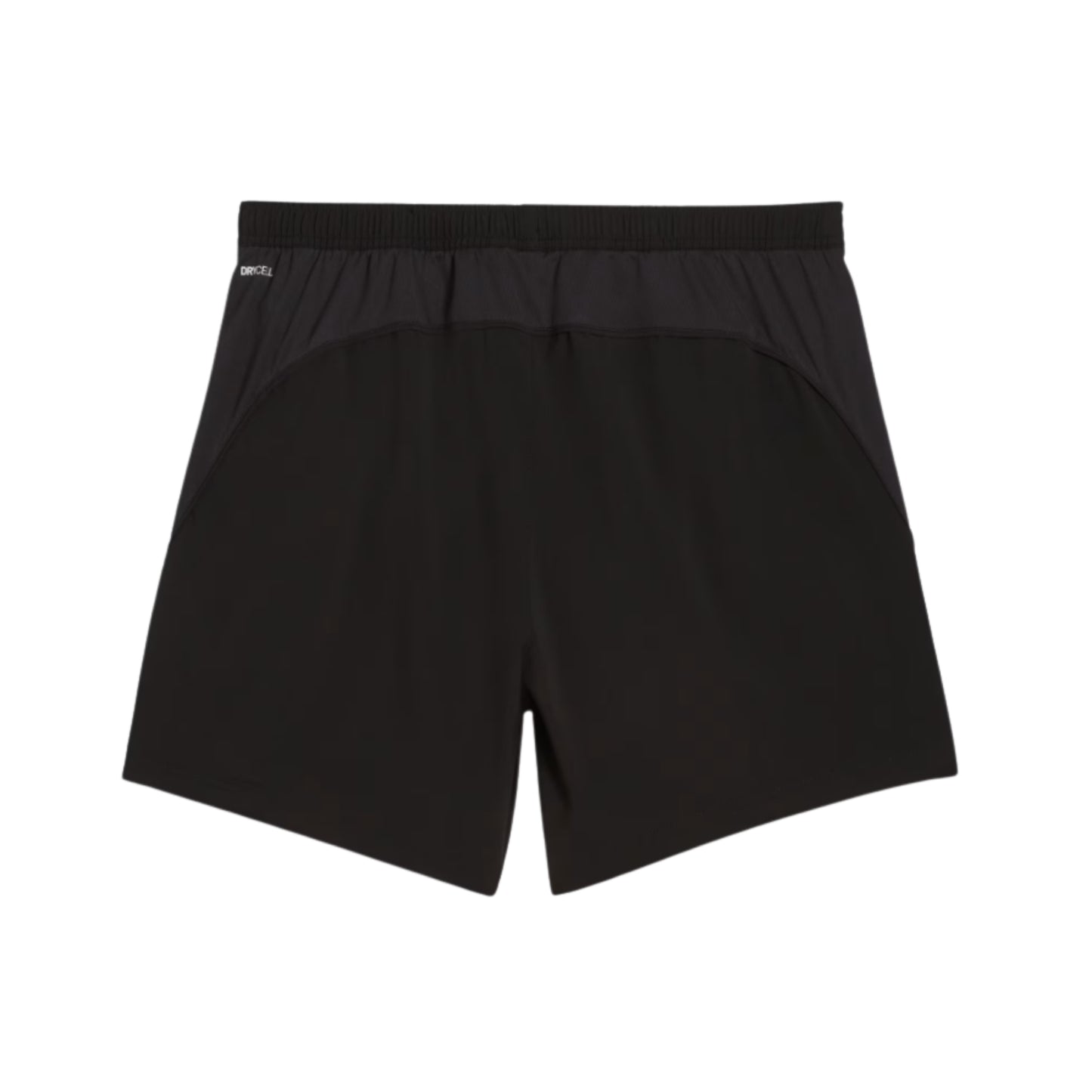 Black Puma shorts on a white background