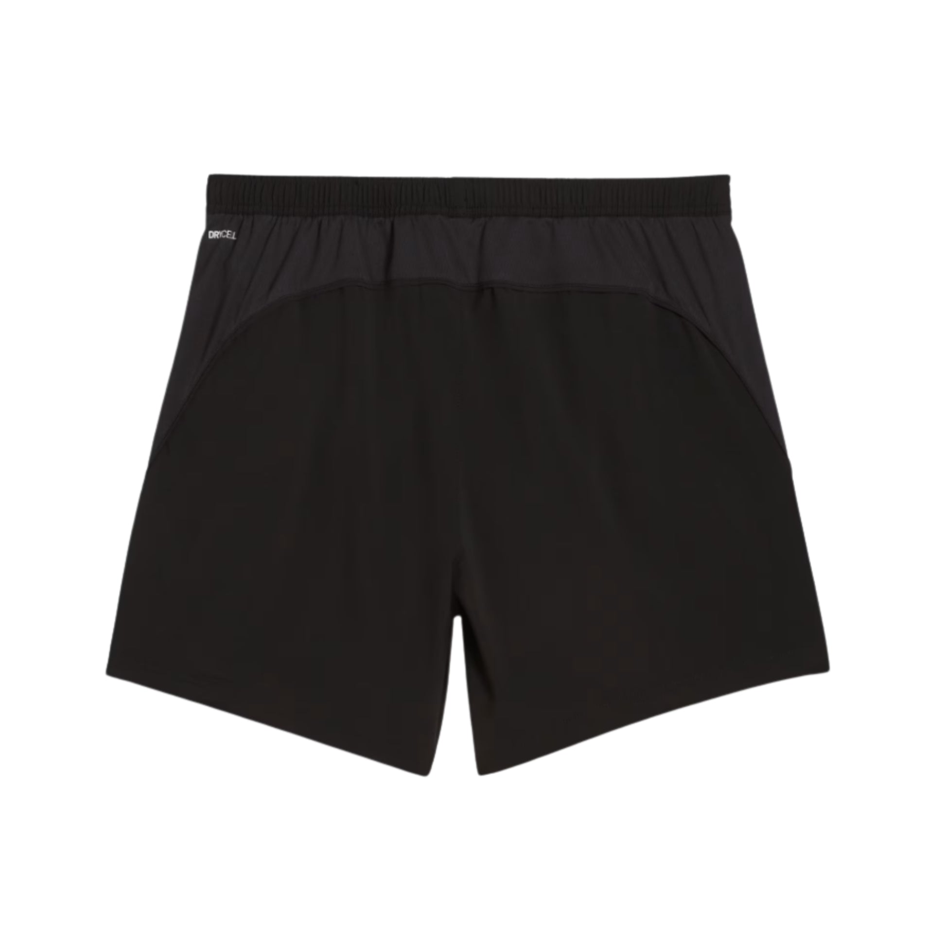 Black Puma shorts on a white background