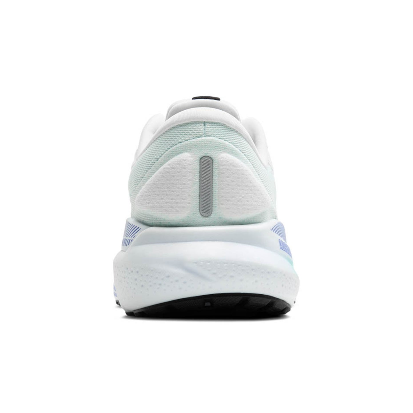 White running shoe with a sole view on a white background