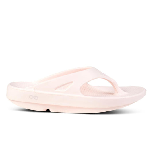 Pink sandal on a white background