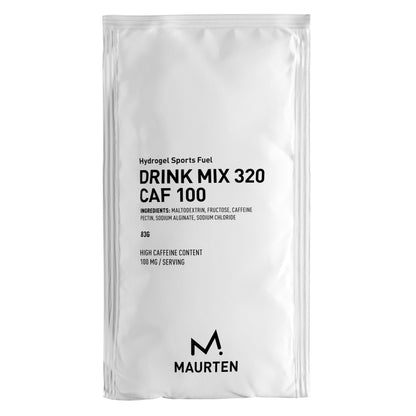 Maurten Drink Mix 320 CAF 100 package on a white background
