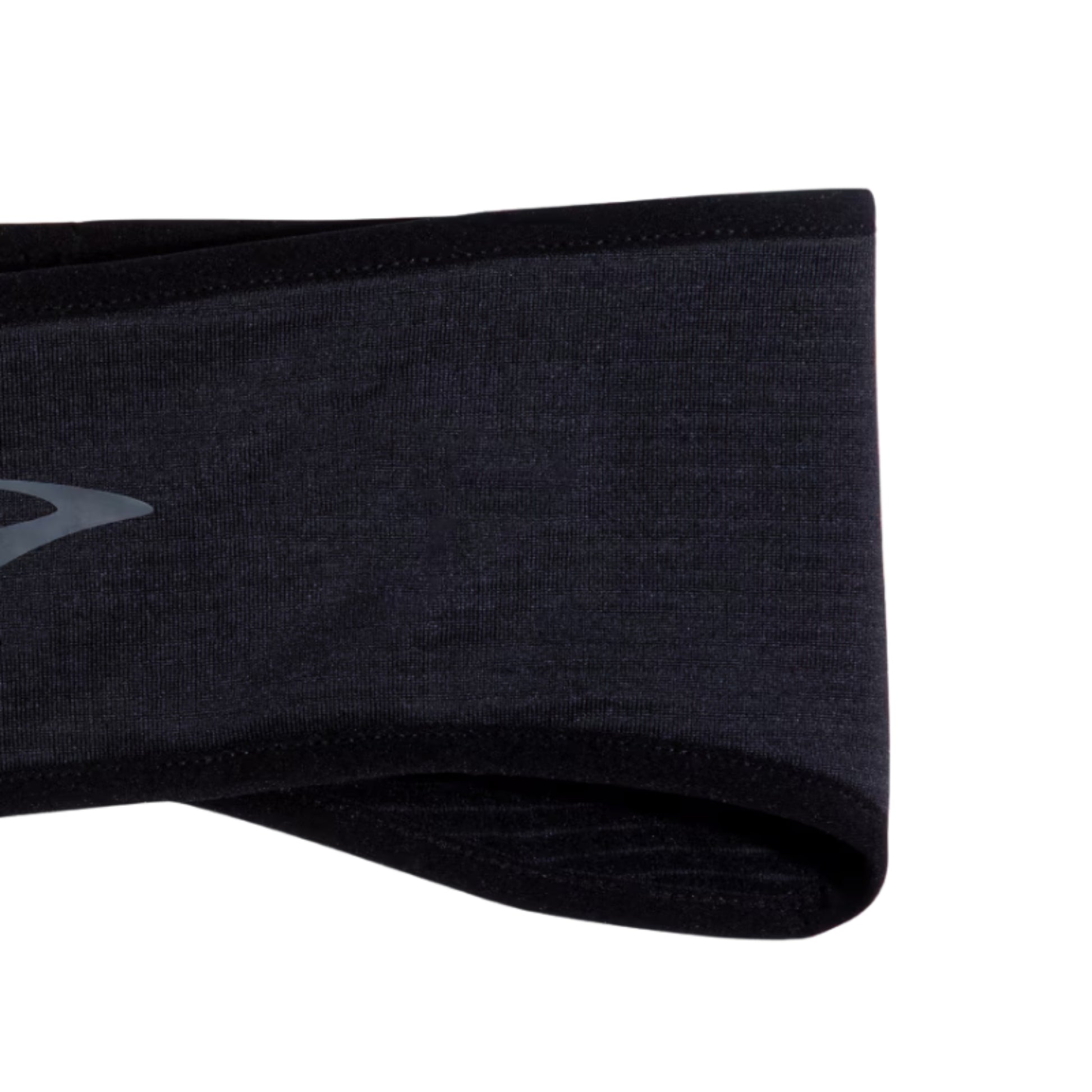 Close up of a black headband on a white background