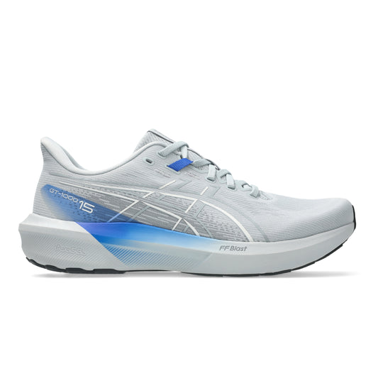 ASICS SHOE GT-1000 15 MN PIEDMONT GREY/NEON BLUE (AW26)
