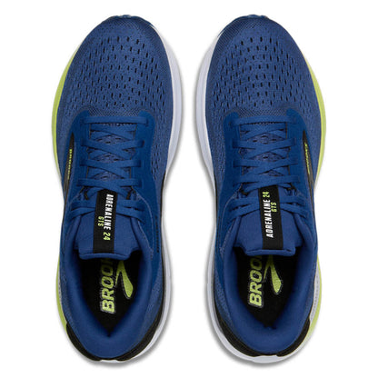 BROOKS SHOE ADRENALINE GTS 24 MN NAVY PEONY/BLACK/ACID LIME (AW25)
