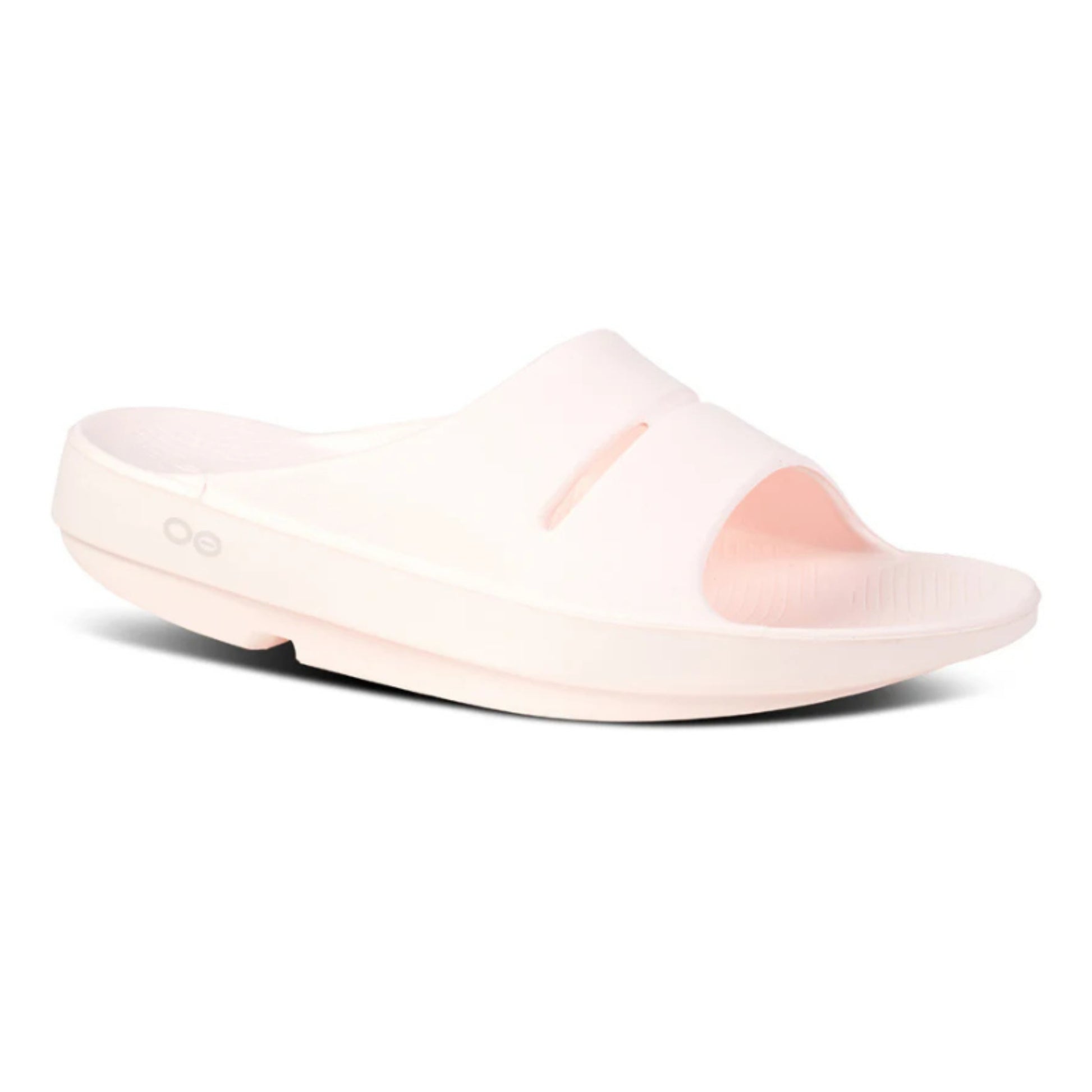 Pink sandal on a white background