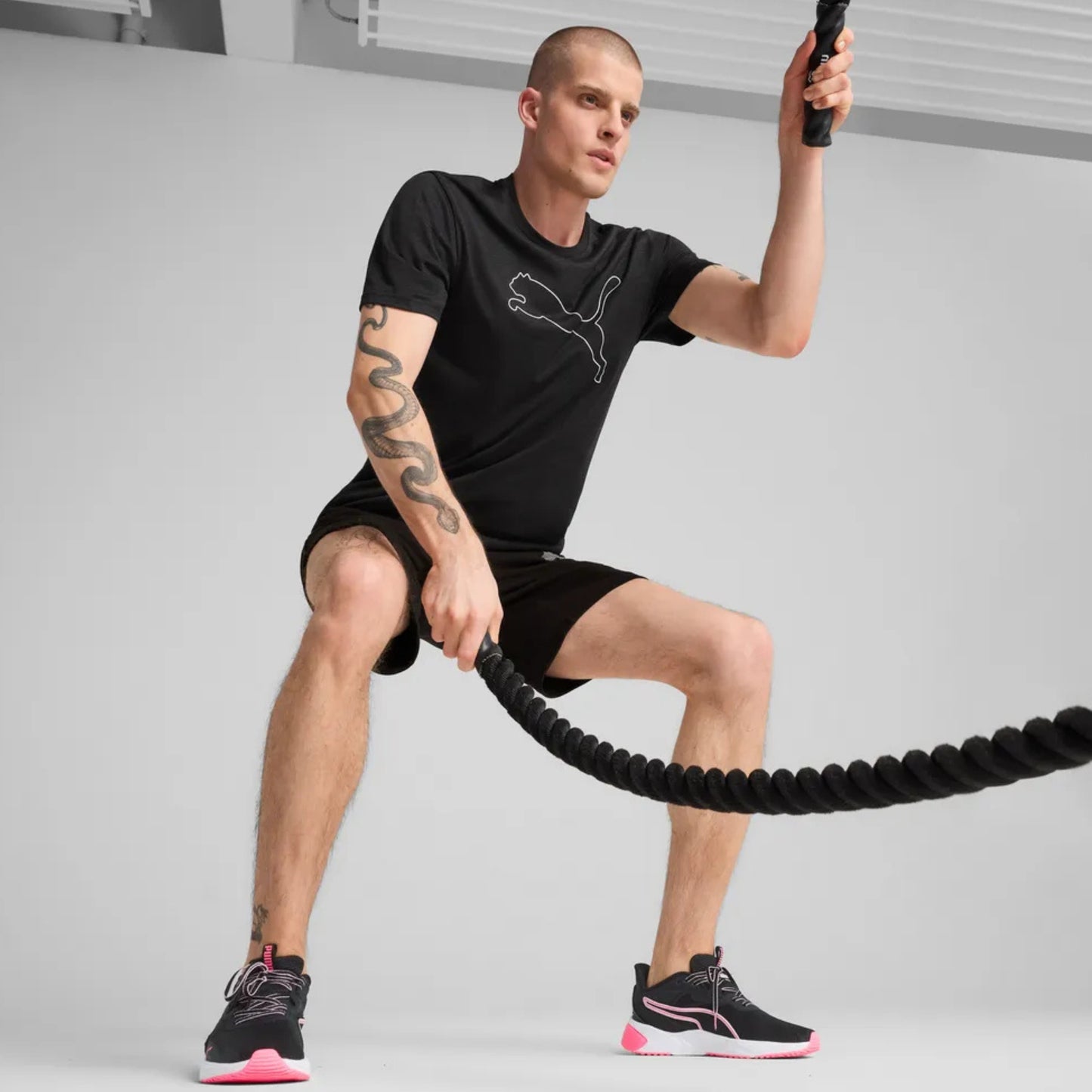 PUMA SHIRT TEE TAD ESSENTIAL HEATHER MN (SS25)