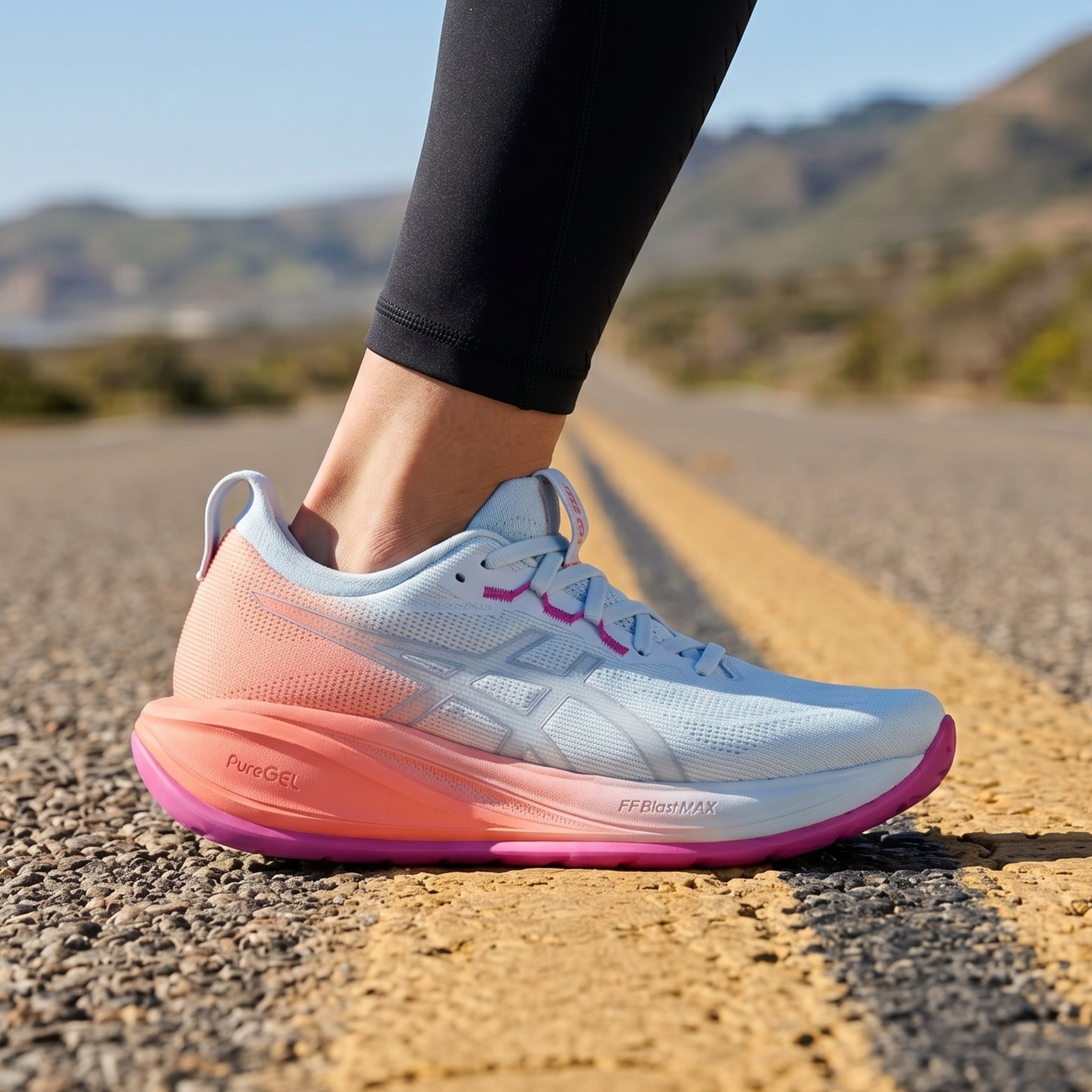 ASICS SHOE GEL-CUMULUS 28 WN SKY/SUN CORAL (SS26) – Baseline Runners