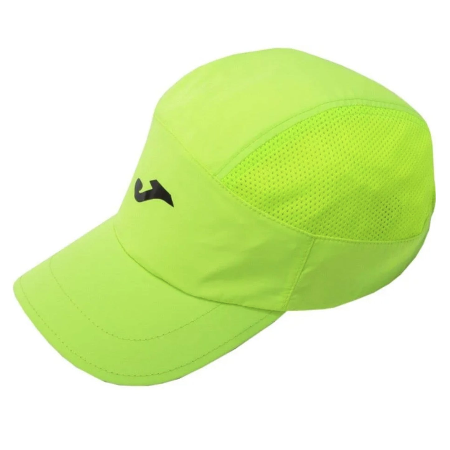 Bright green Joma cap with a brand logo on a white background