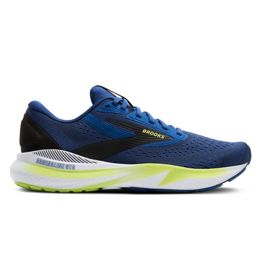 BROOKS SHOE ADRENALINE GTS 24 MN NAVY PEONY/BLACK/ACID LIME (AW25)
