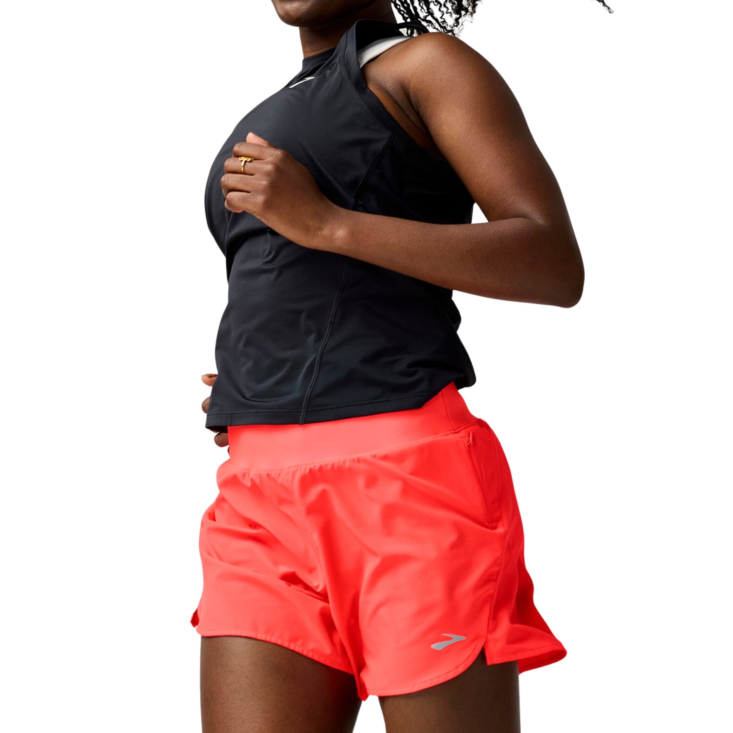 BROOKS SHORT CHASER 5INCH 2.0 WN NEO CAYENNE (AW25)