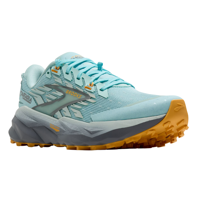 BROOKS SHOE CASCADIA 19 WN CLEARWATER/PRIMER GREY/APRICOT (AW25)