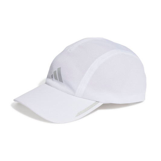 ADIDAS CAP RUNNING AEROREADY FOUR-PANEL MESH WHITE/SILVER (AW25)