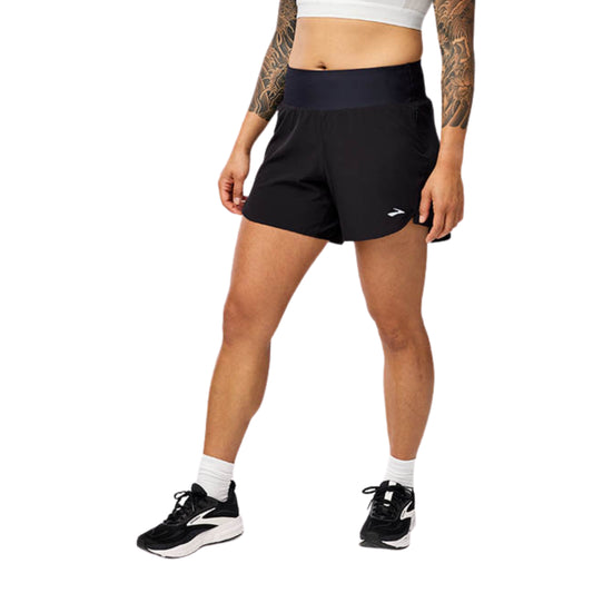 BROOKS SHORT CHASER 5INCH 2.0 WN BLACK (AW25)