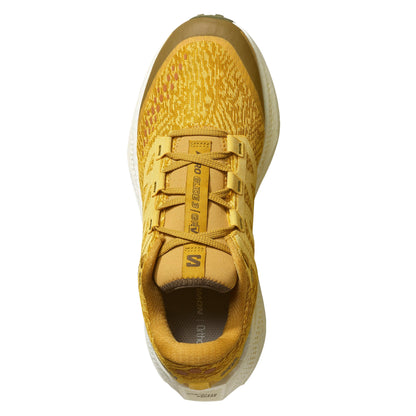 SALOMON SHOE AERO GLIDE 3 GRAVEL MN MUSTARD/VANILLA/GREEN (AW25)