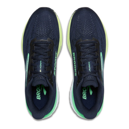 BROOKS SHOE LAUNCH 12 MN NAVY/WHITE/GREEN (AW26)