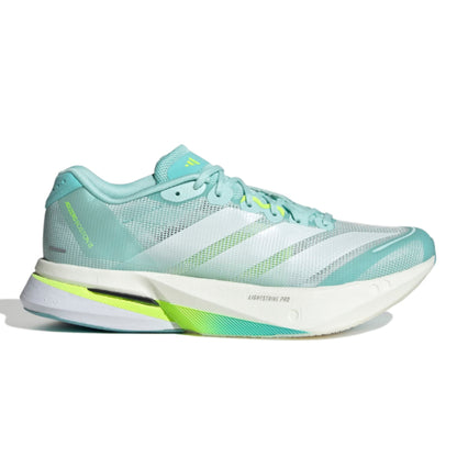 ADIDAS SHOE ADIZERO BOSTON 13 WN AQUA/METALLIC/LUCID LEMON (AW25)